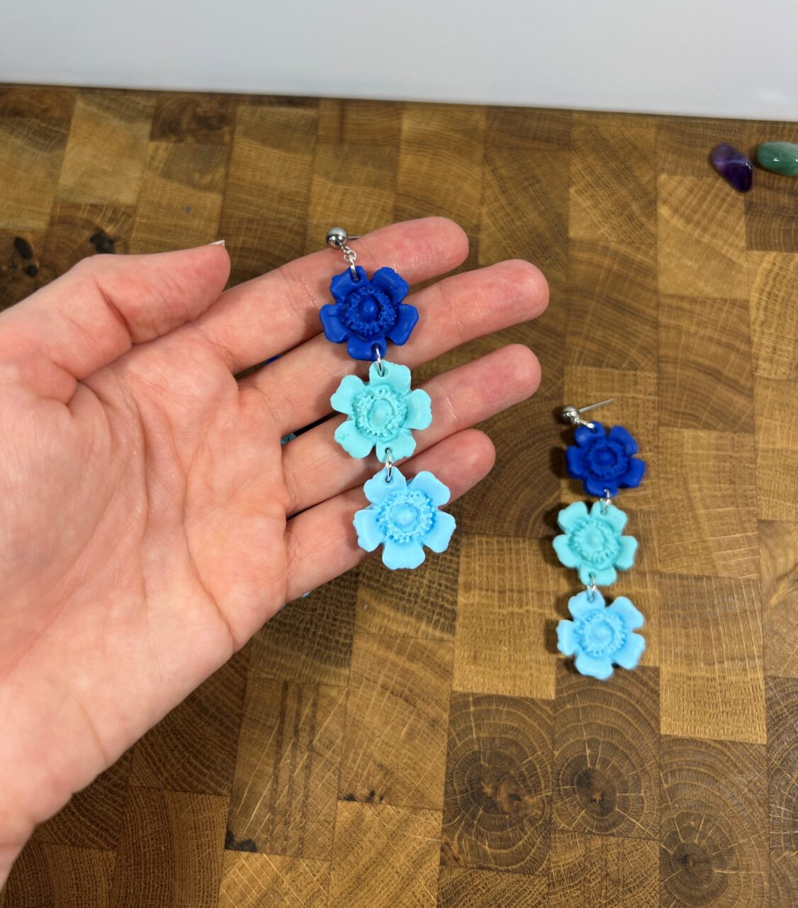 Flowers in blue trio - Obrázek 6