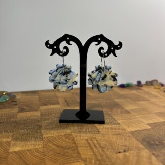 Mušle na kroužku baby blue