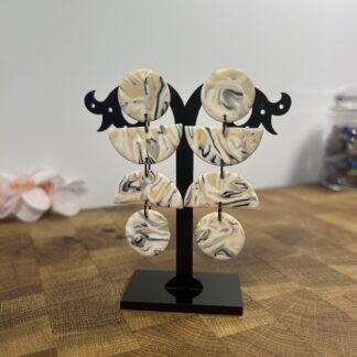 Lodička mirror beige stone