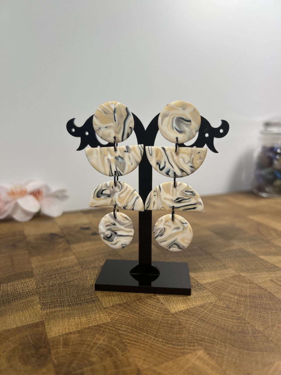 Lodička mirror beige stone