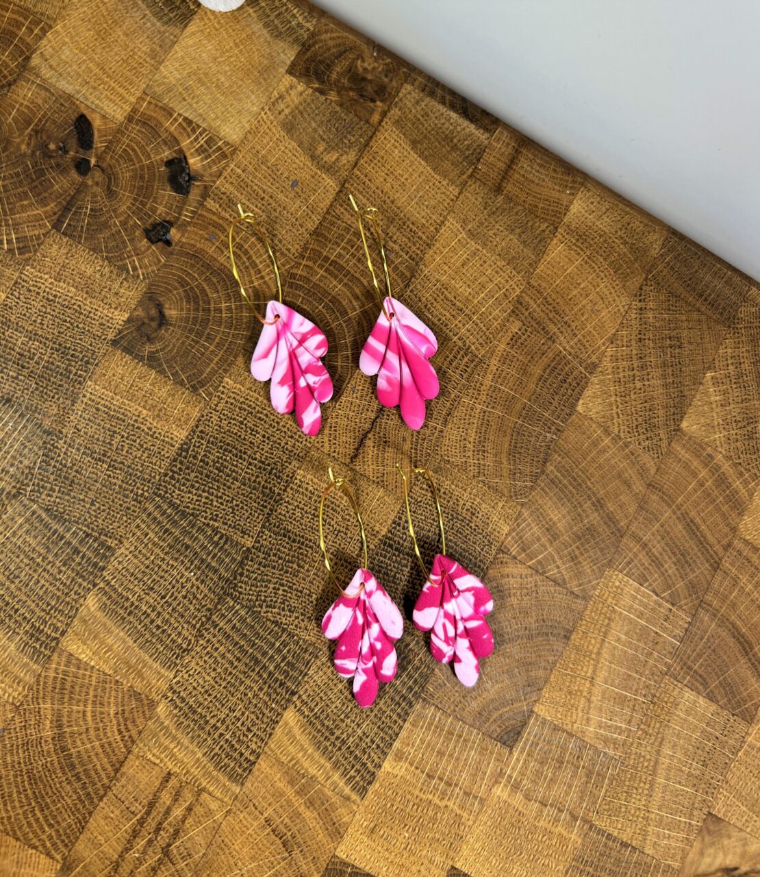 Lístečky marble pink - Obrázek 2