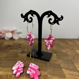 Lístečky marble pink