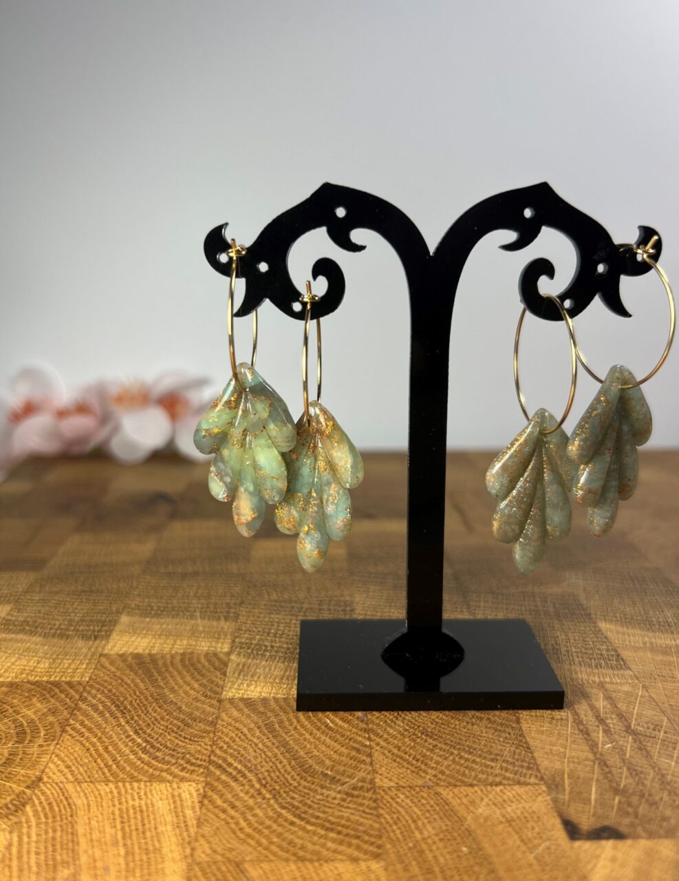 Lístečky zelený křemen