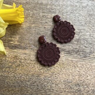 Dark chocolate mandala