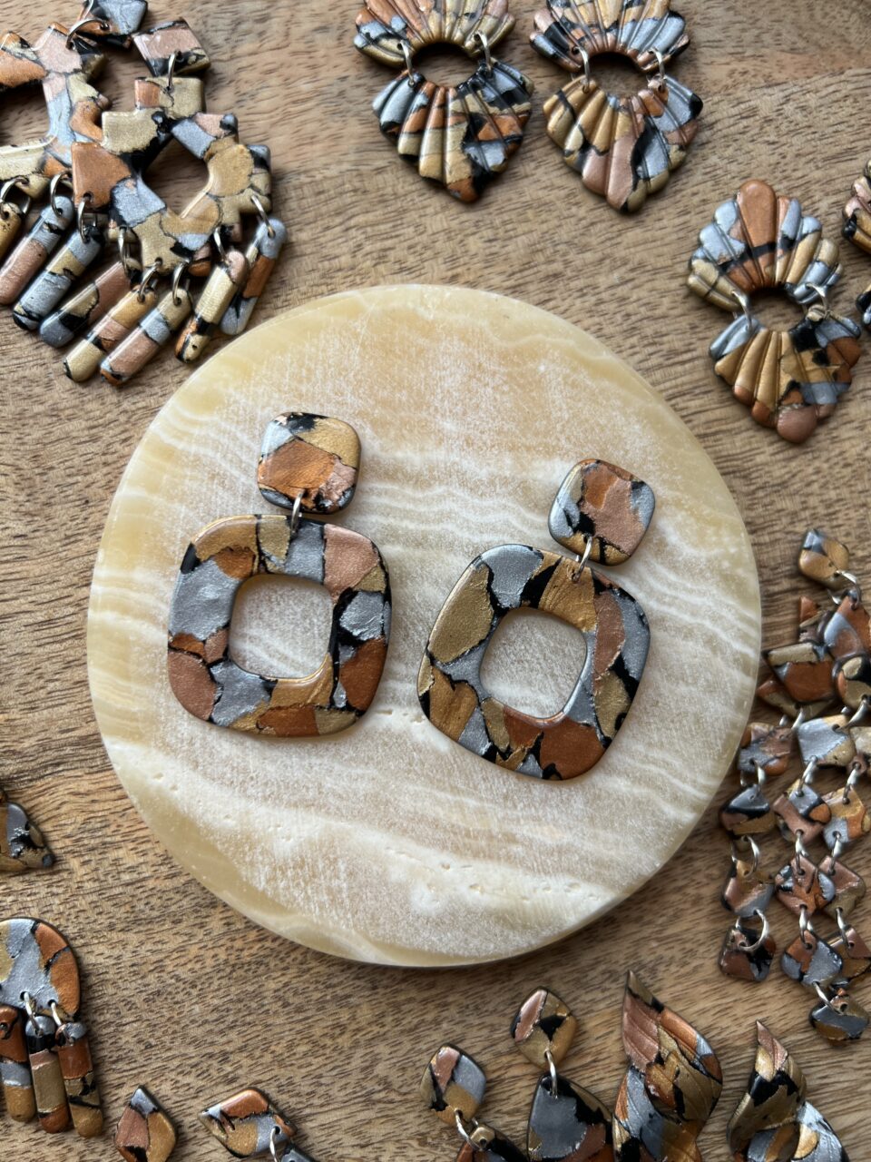 Retro čtverec Golden mix