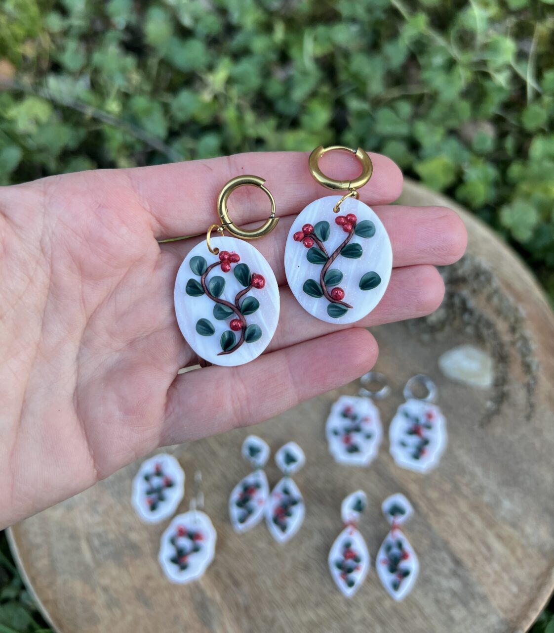 Vánoční jmelí oválek