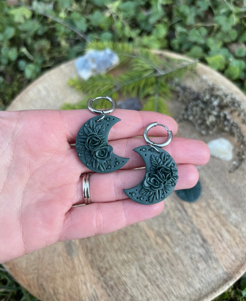 Monochromatic Vánoční zelená moon